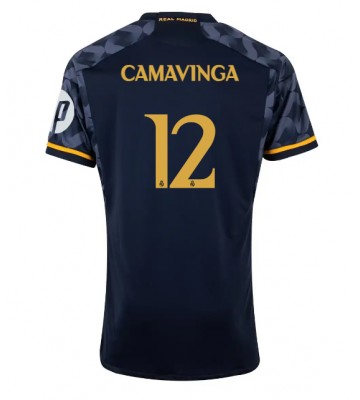 Real Madrid Eduardo Camavinga #12 Udebanetrøje 2023-24 Kort ærmer